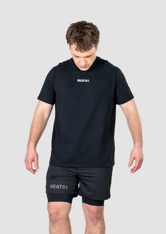 BEAT81xICIW Black Shorts 2in1 - BEAT81-Shop